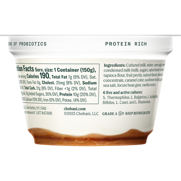 Chobani Yogurt, Greek, Caramel Sundae