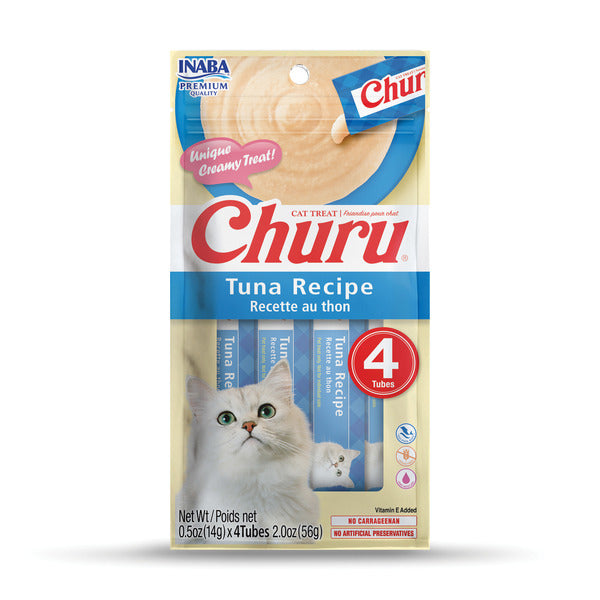 INABA Tuna Recipe, Creamy Lickable Puree Cat Treats