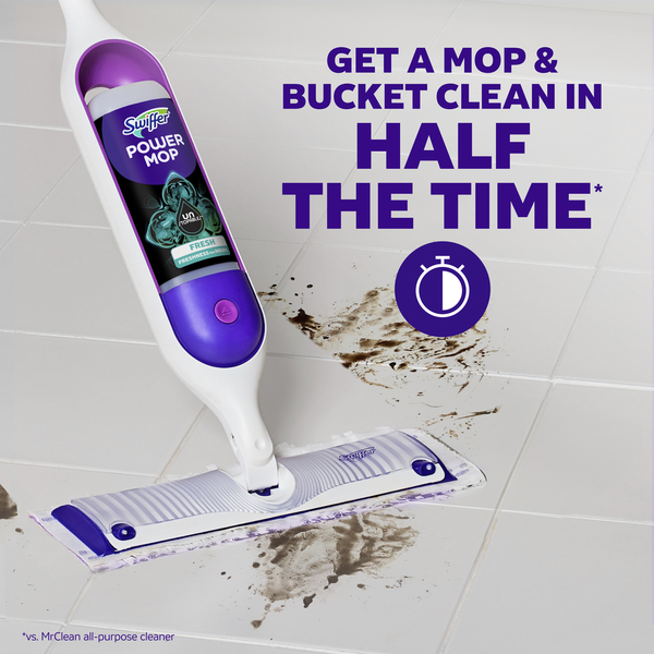 Swiffer PowerMop Floor Cleaning Solution with Unstopables Fresh Scent