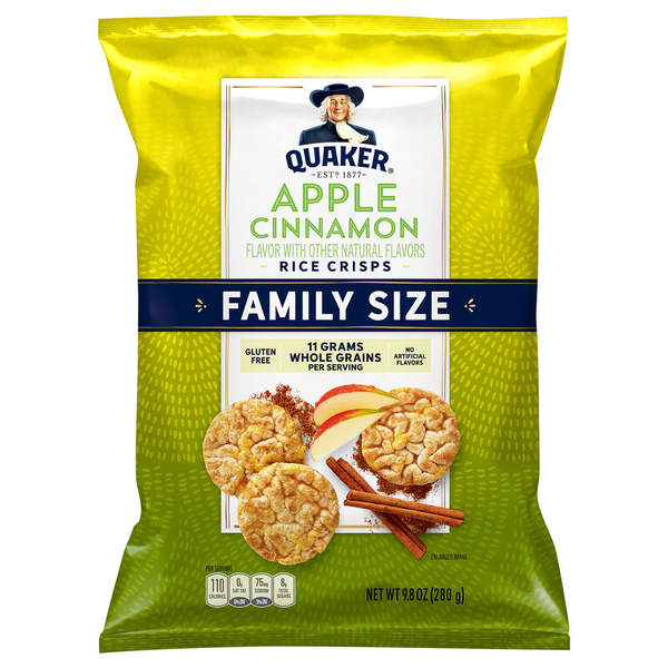 Quaker Apple Cinnamon Rice Crisps Family Size