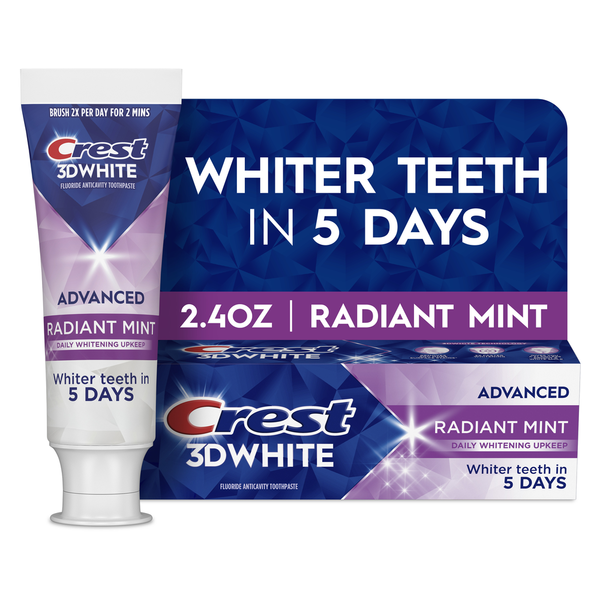 Crest 3DWhite Advanced Toothpaste, Radiant Mint