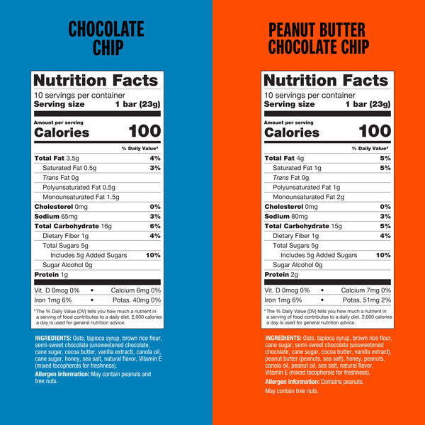 KIND Chewy Variety Pack Chocolate Chip & Peanut Butter Chocolate Chip Granola Bars