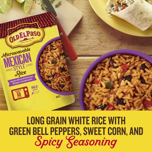 Old El Paso Mexican Style Rice Microwavable Rice Pouch