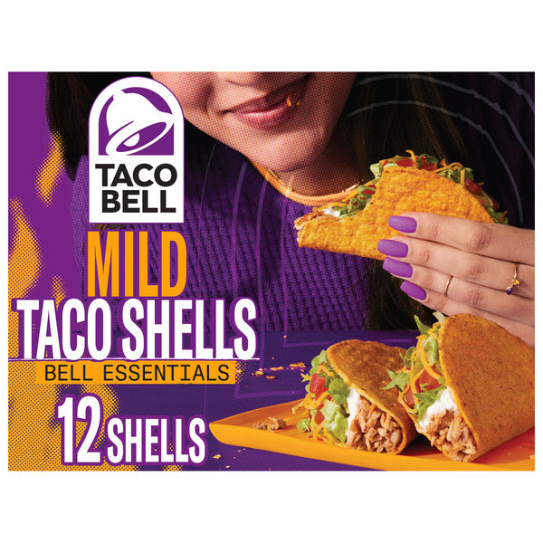 Taco Bell Mild Crunchy Seasoned Flavor Taco Shells