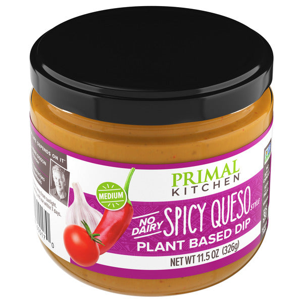 Primal Kitchen No Dairy Spicy Queso Style Plant Based Dip