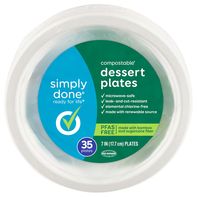 Simply Done Compostable 7 Inch Dessert Plates️