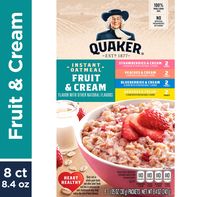 QUAKER OATMEAL Instant Oatmeal, Fruit and Cream - ...
️