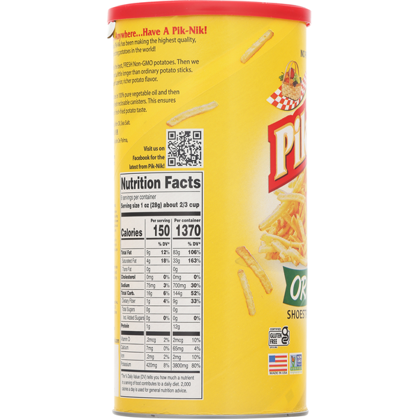 Pik-Nik Potatoes, Shoestring, Original