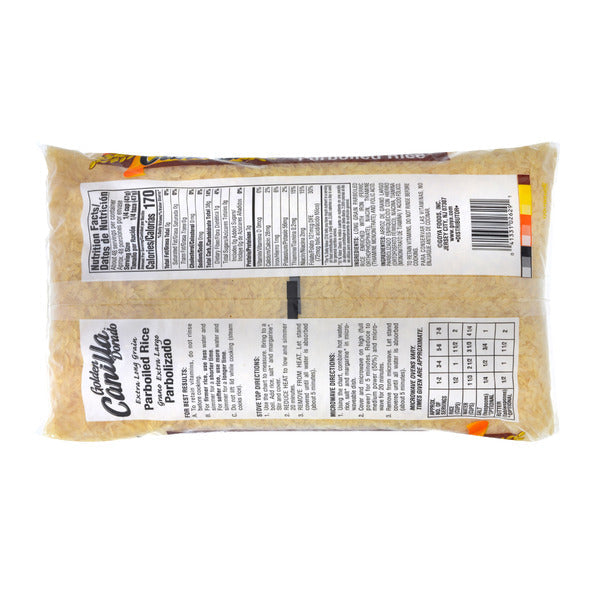 Goya Enriched Long Grain, Golden Canilla Parboiled Rice