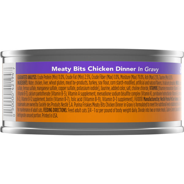 Purina Friskies Gravy Wet Cat Food, Meaty Bits Chicken Dinner