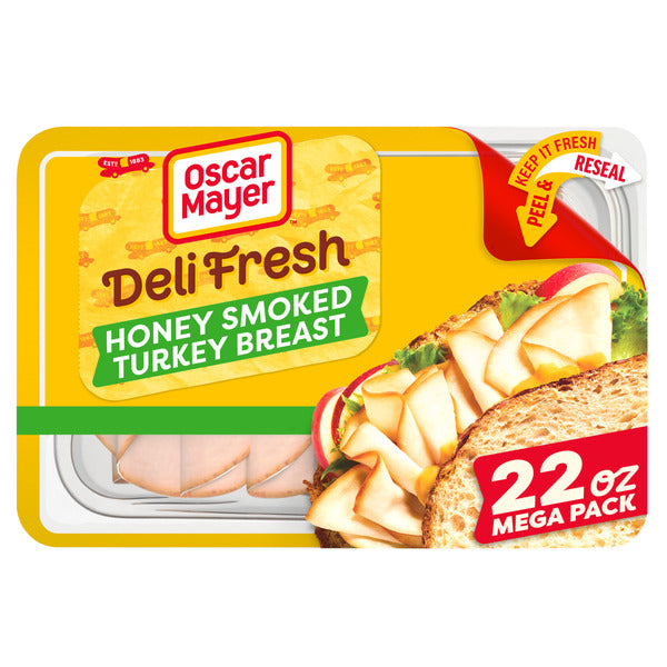 Oscar Mayer Honey Smoked Turkey Breast Sliced Deli Sandwich Lunch Meat Mega Pack