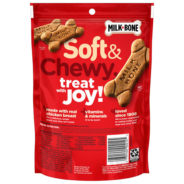Milk-Bone Soft and Chewy Dog Treats, Chicken Recipe With Chicken Breast DestGlow