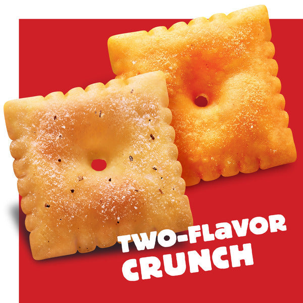 Cheez-It DUOZ Bacon and Cheddar Baked Snack Crackers, Lunch Snacks, 12.4 oz