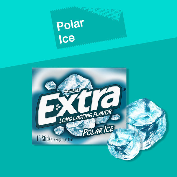 Extra Polar Ice Sugarfree Chewing Gum Single Pack