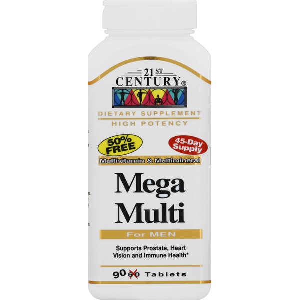 21ST Century Mega Multi, for Men, Tablets