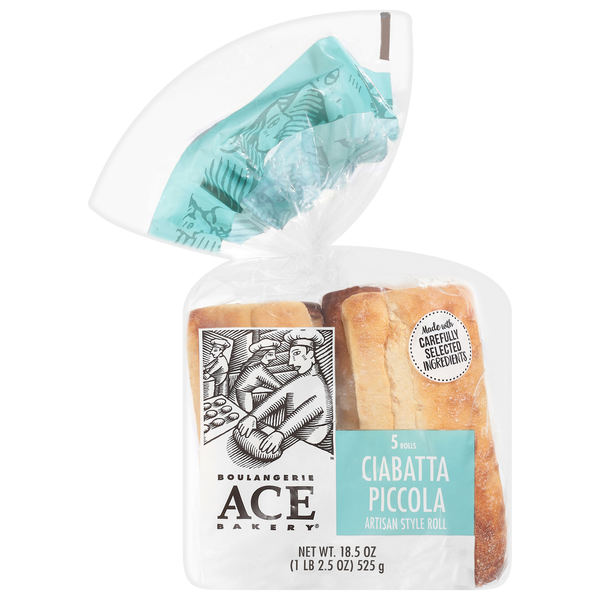 ACE Bakery Artisan Style Ciabatta Piccola Roll