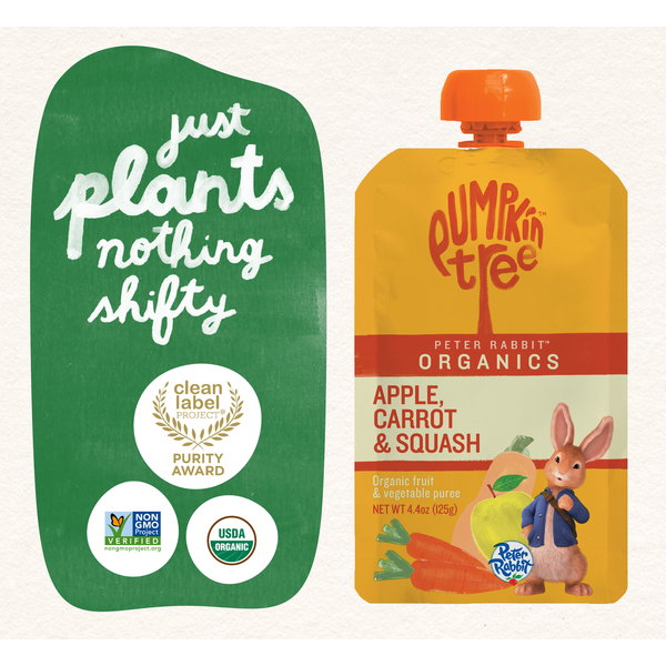 Pumpkin Tree Fruit & Vegetable Puree, Organic, Apple, Carrot & Squash