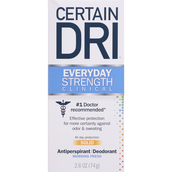 Certain Dri Antiperspirant/Deodorant, Extra Strength Clinical, Solid, Morning Fresh