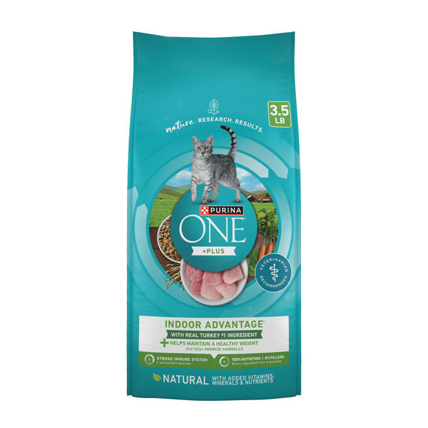 Purina ONE Natural, Low Fat, Weight Control, Indoor Dry Cat Food, +Plus Indoor Advantage