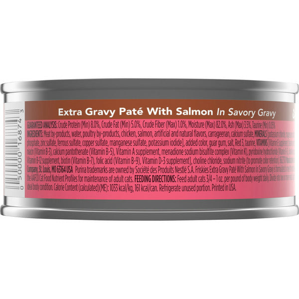 Purina Friskies Gravy Pate Wet Cat Food, Extra Gravy Pate With Salmon in Savory Gravy DestGlow