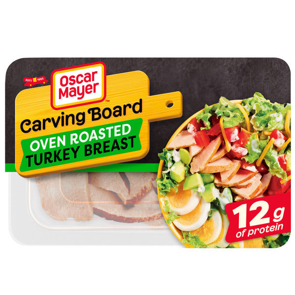 Oscar Mayer Carving Board Oven Roasted Turkey Breast Sliced Deli Sandwich Lunch Meat DestGlow
