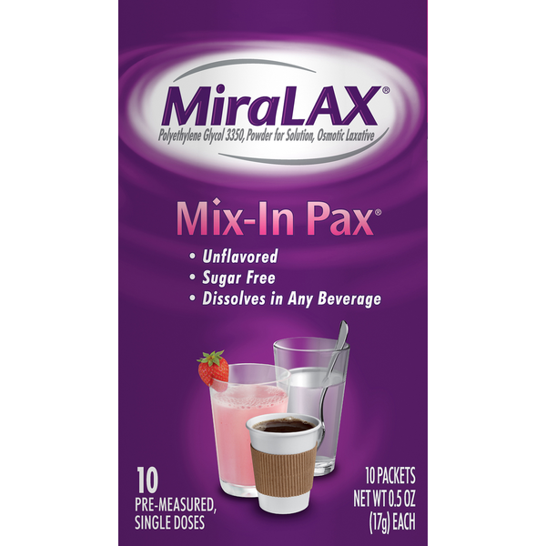 MiraLAX Osmotic Laxative, Unflavored, Powder