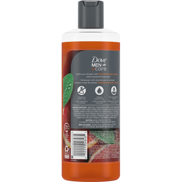 Dove Body Wash, Uplift, Blood Orange + Sage