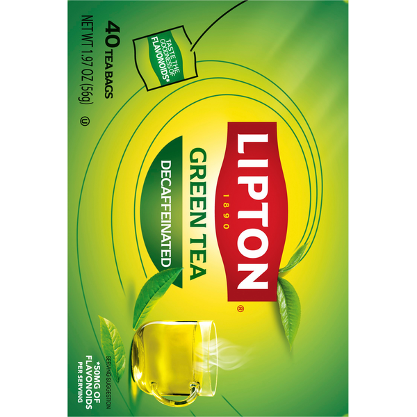 Lipton Decaffeinated Tea Bags Green Tea