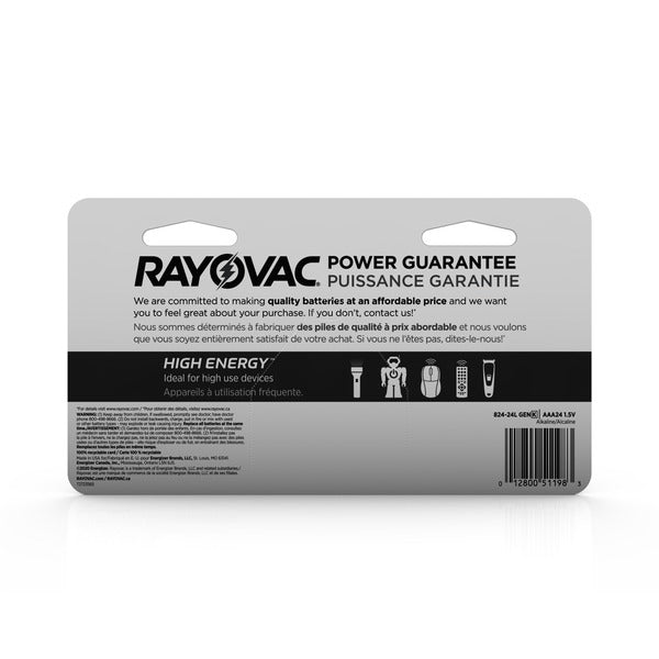 RAYOVAC AAA Batteries, Triple A Batteries