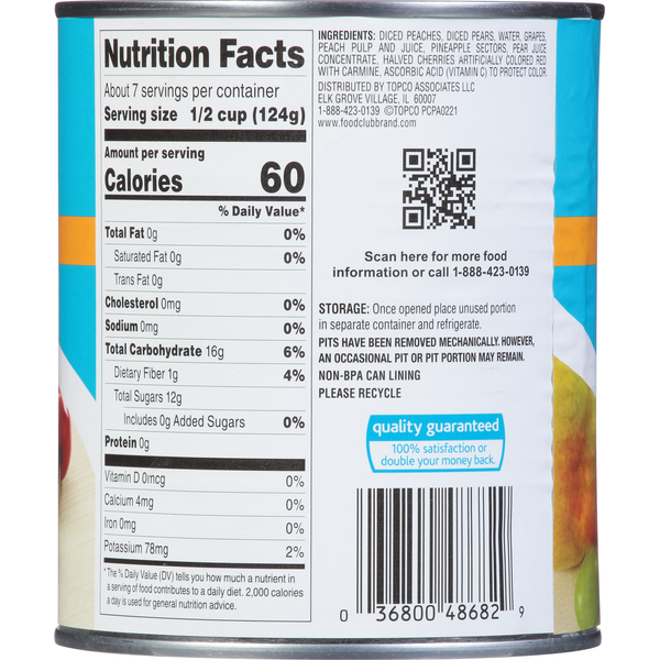 Food Club Fruit Cocktail in 100% Juice