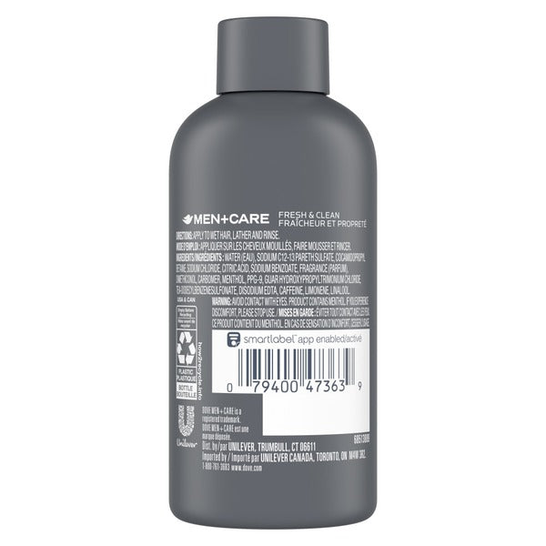 Dove Men+Care 2 In 1 Shampoo And Conditioner Fresh And Clean With Caffeine