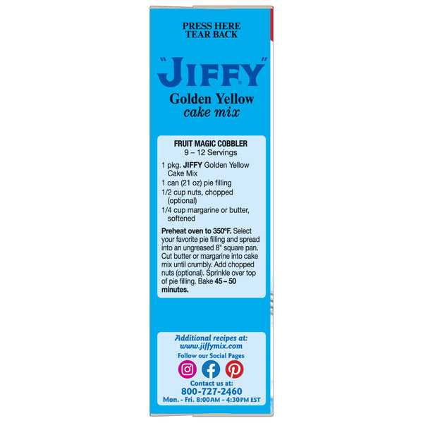 Jiffy® Golden Yellow Cake Mix DestGlow