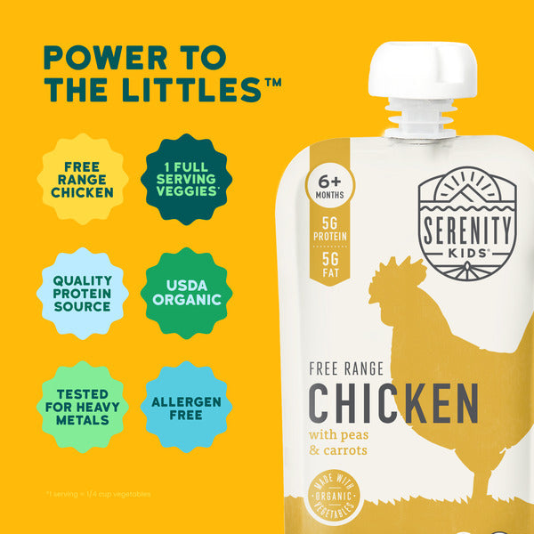 Serenity Kids Free Range Chicken with Organic Peas & Carrots