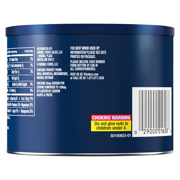 Planters Cashews Halves & Pieces Lightly Salted, 8 OZ