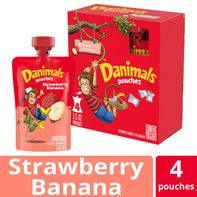 Danimals Lowfat Yogurt Pouches Swinging Strawberry...
️