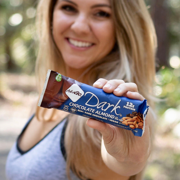 NuGo Dark Almond with Sea Salt Vegan, Gluten Free Protein Bar