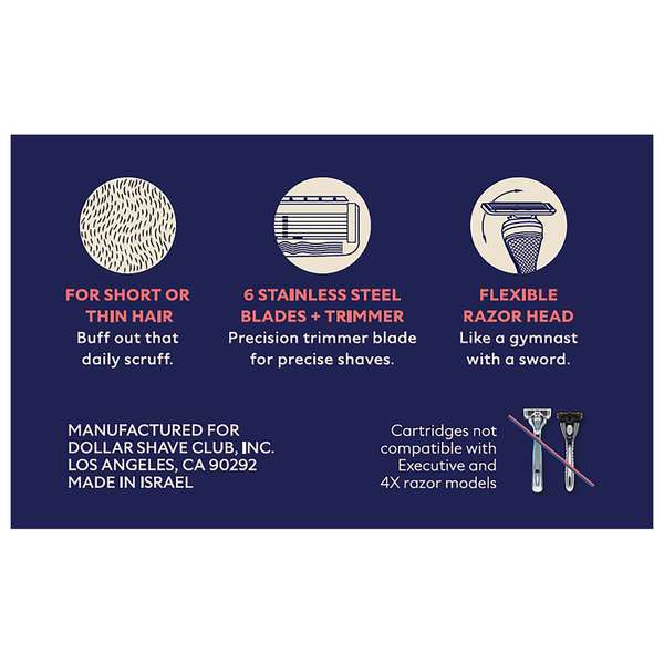 Dollar Shave Club 6-blade Razor Blade Refills