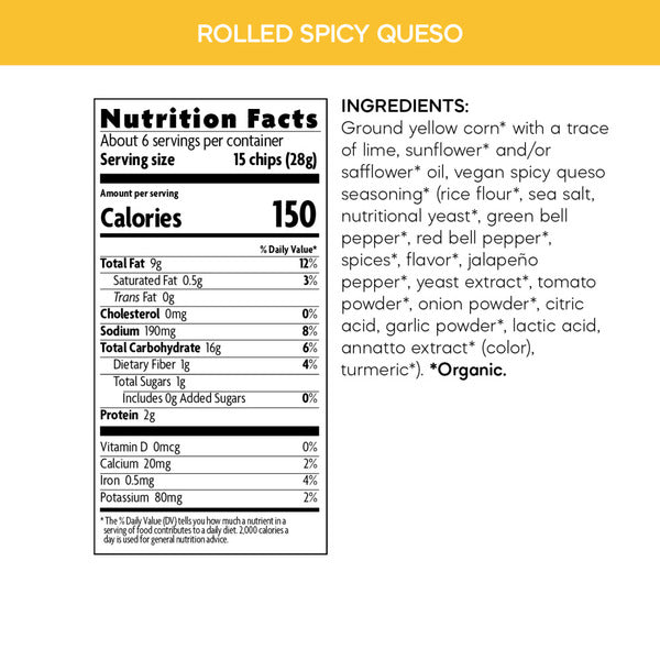 Que Pasa Spicy Queso Tortilla Chips