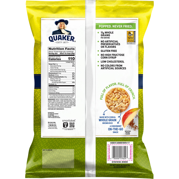 Quaker Apple Cinnamon Rice Crisps Family Size