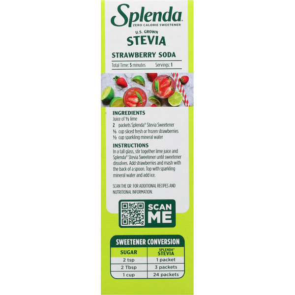 Splenda Sweetener, Zero Calorie, Stevia