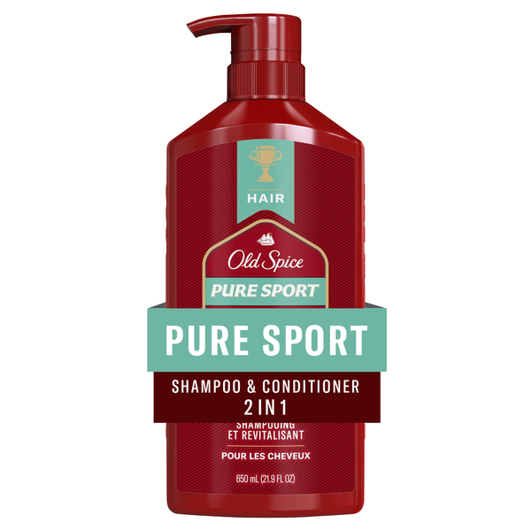 Old Spice Pure Sport 2in1 Shampoo and Conditioner for Men