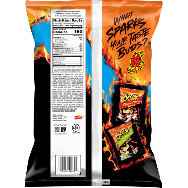 Cheetos Puffs Cheese Flavored Snacks Flamin&