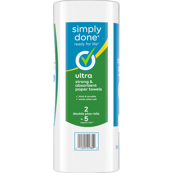 Simply Done 2-Ply Ultra Strong & Absorbent Double Plus Rolls Paper Towels