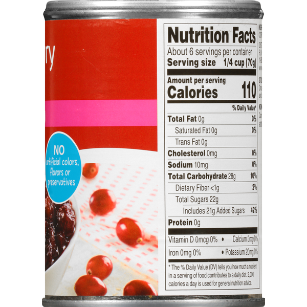 Food Club Cranberry Sauce, Whole Berry