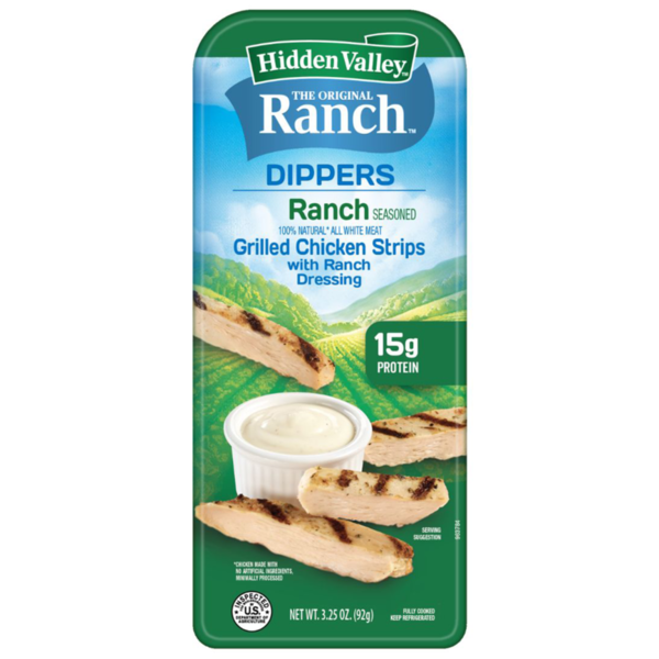 Hidden Valley Original Ranch Dippers Ranch Seasoned Grilled Chicken Strips with Ranch Dressing
