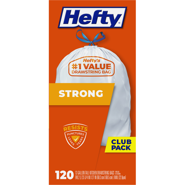 Hefty Tall Kitchen Drawstring Bags