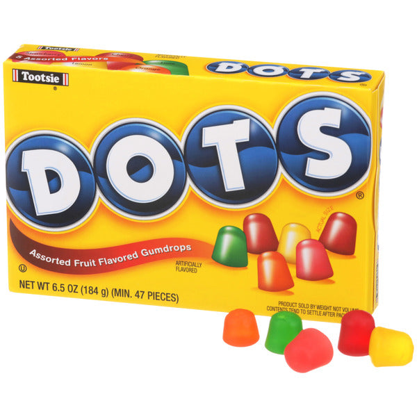 Dots Original Assorted Fruit Flavored Gumdrops Theater Box