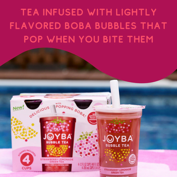 Joyba Strawberry Lemonade Flavored Green Bubble Tea