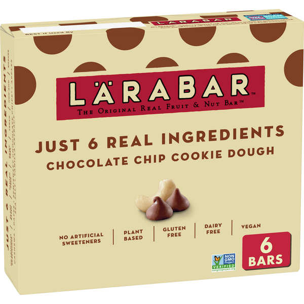 LÄRABAR Chocolate Chip Cookie Dough Fruit and Nut Bars
