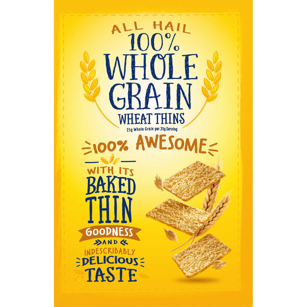 WHEAT THINS Original Snacks, Whole Grain Wheat Crackers, Snack Crackers 9 oz